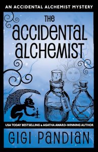 Book cover for The Accidental Alchemist by Gigi Pandian